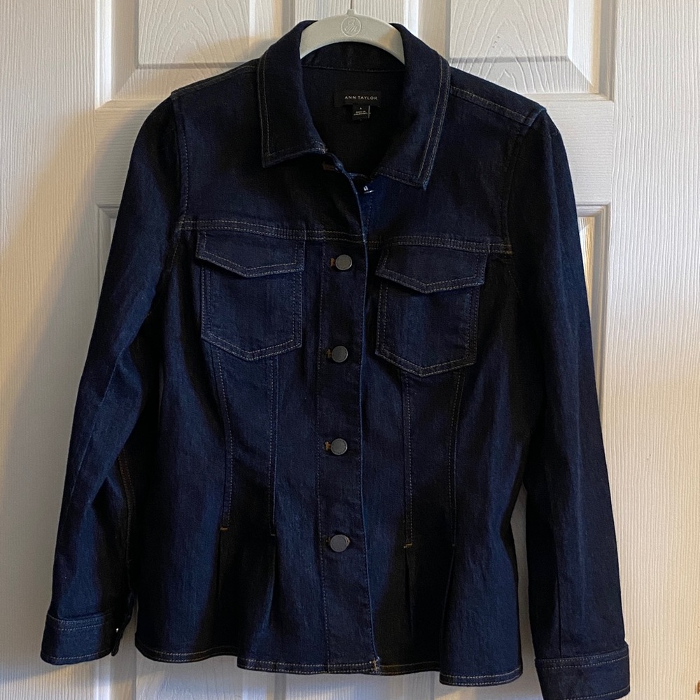 Ann Taylor Dark Blue Jean Jacket